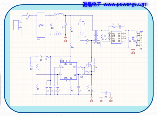 5V3A USB·ͼ BOM list,뵼G5199B-02,PCB